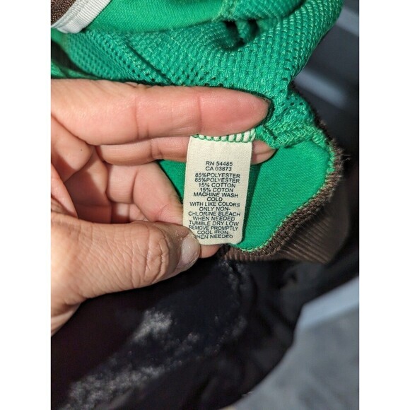 Vintage American Eagle Medium Sportswear Green Zip Up Track Jacket Y2K - Picture 9 of 10